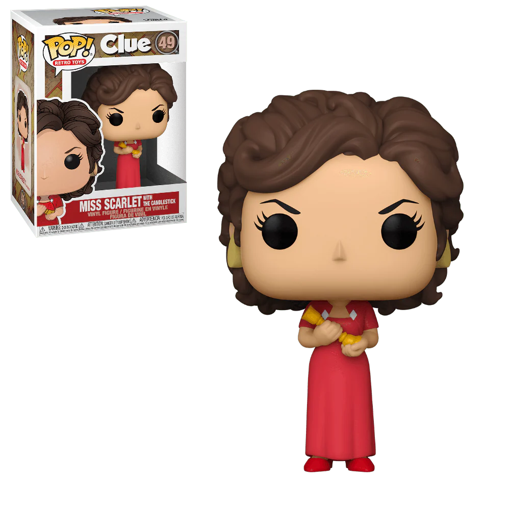 Funko Pop! Clue - Miss Scarlet with Candlestick #49