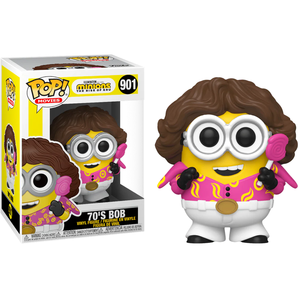 Funko Pop 901 - Minions The Rise of Gru - 70's Bob