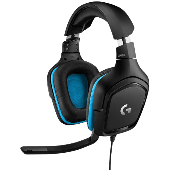 Logitech G432 Wired Gaming Headset, 7.1 Surround Sound (New)