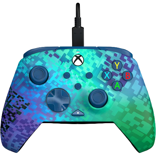 PDP Rematch Wired Controller for Xbox - Glitch Green - Excellent Condition - Image 2