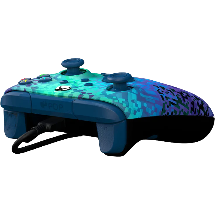 PDP Rematch Wired Controller for Xbox - Glitch Green - Excellent Condition - Image 3
