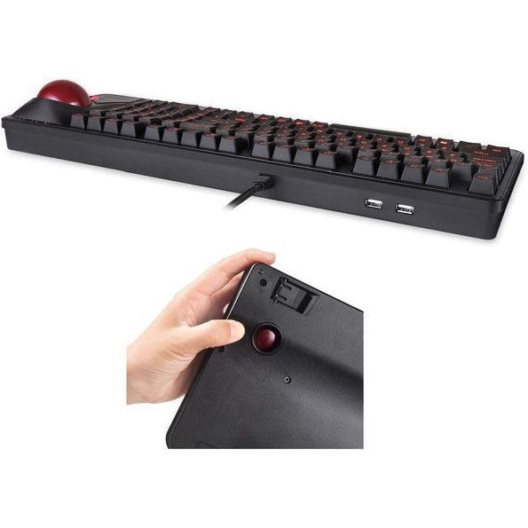 Perixx PERIBOARD-322 Large Trackball Mechanical Keyboard RGB Backlit - Image 4