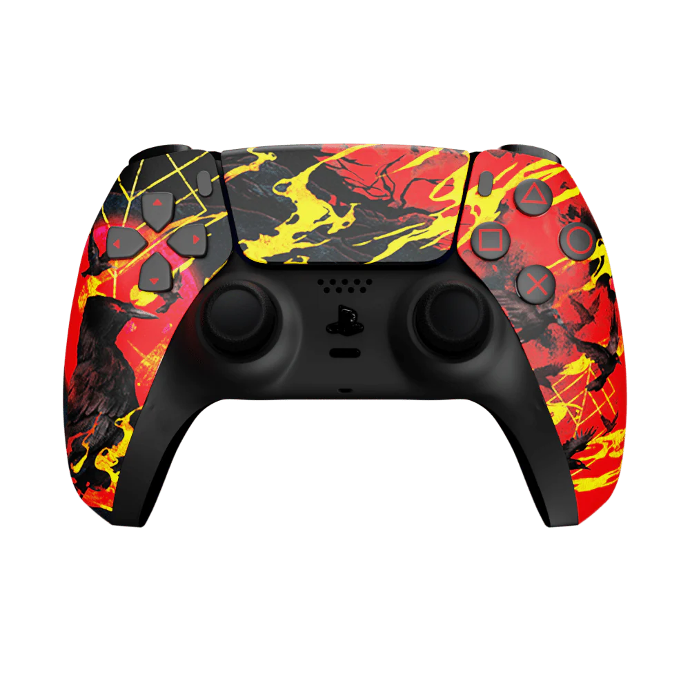 PS5 Custom Controller - Red Raven Edition