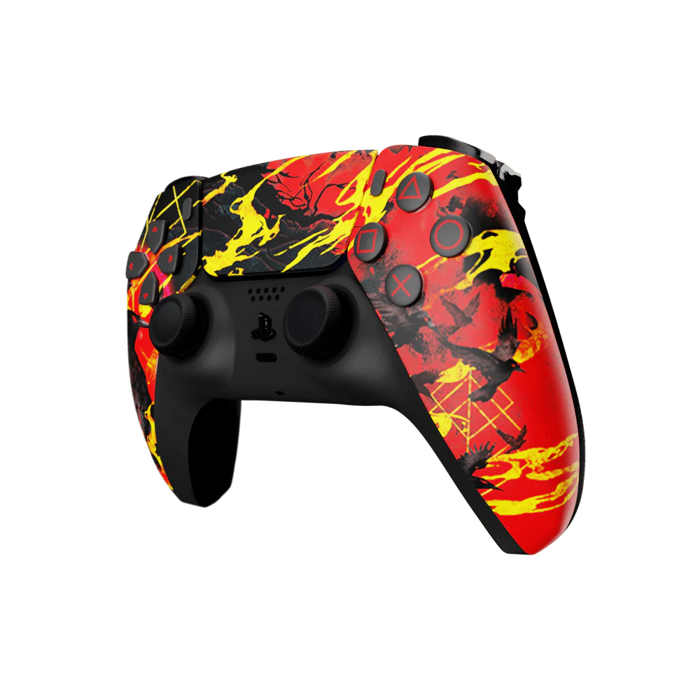 PS5 Custom Controller - Red Raven Edition - Image 2