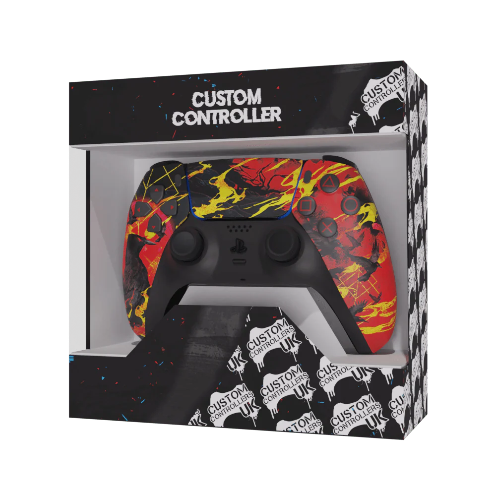 PS5 Custom Controller - Red Raven Edition - Image 5