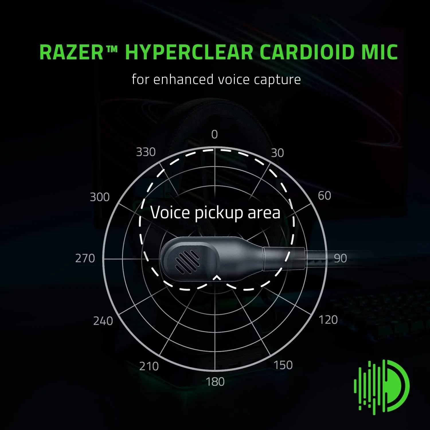 Razer BlackShark V2 X 7.1 Gaming Headset for Xbox - Black - Pristine - Image 4