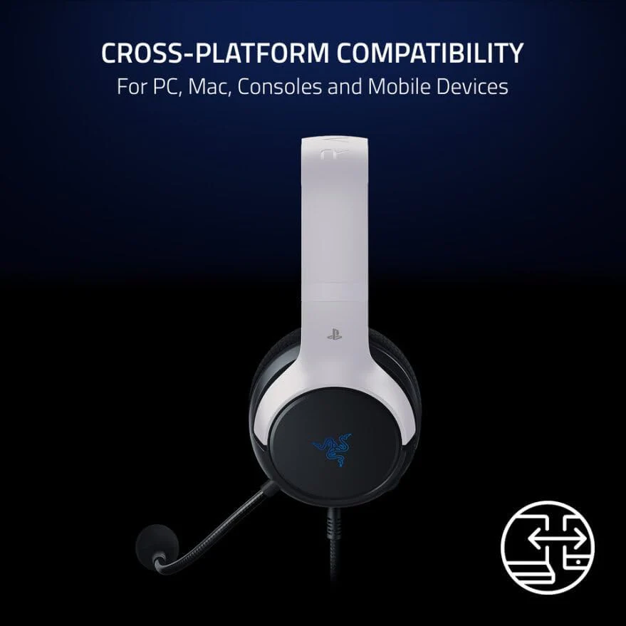 Razer Kaira X PS5 Wired Gaming Headset - White - Pristine - Image 4