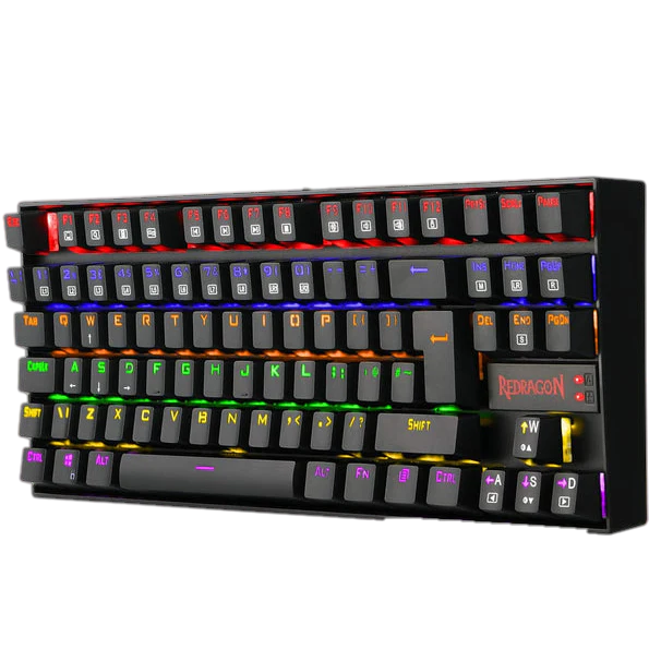 Redragon K552 60% Mechanical Gaming Keyboard LED Rainbow Backlit with Red Switches, Black - Image 2