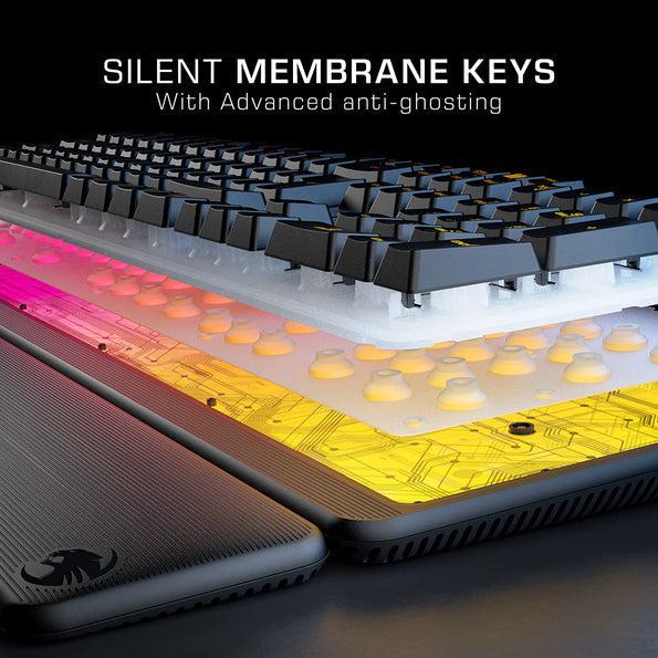 Roccat Magma - Membrane Gaming Keyboard with RGB Lighting, Black - Image 9