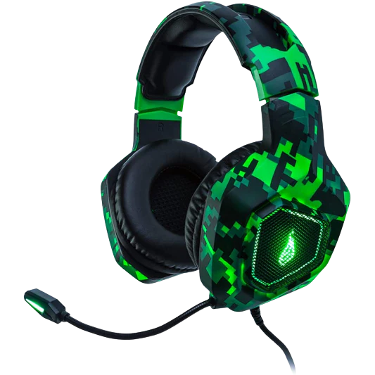 Surefire Skirmish Gaming Headset - Black / Green Camo