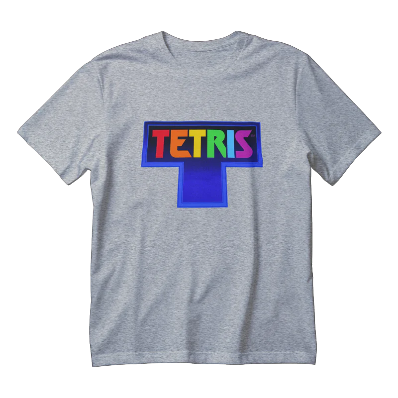 Tetris Logo Men's T-Shirt - Grey