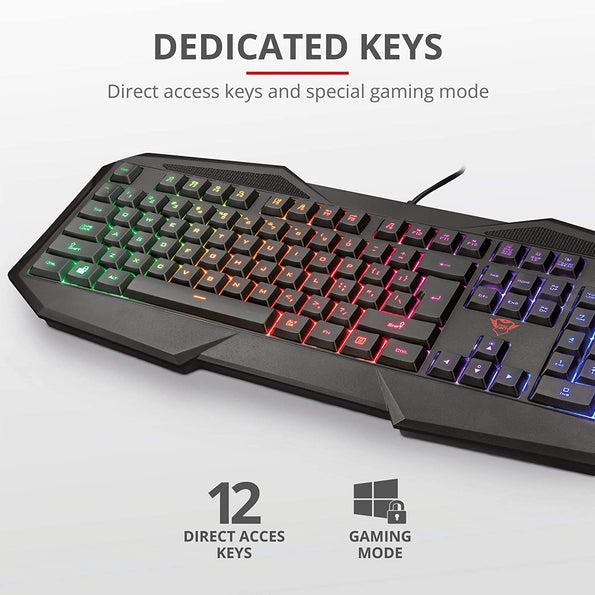 Trust Avonn GXT 830 Gaming Keyboard, Black - Image 4