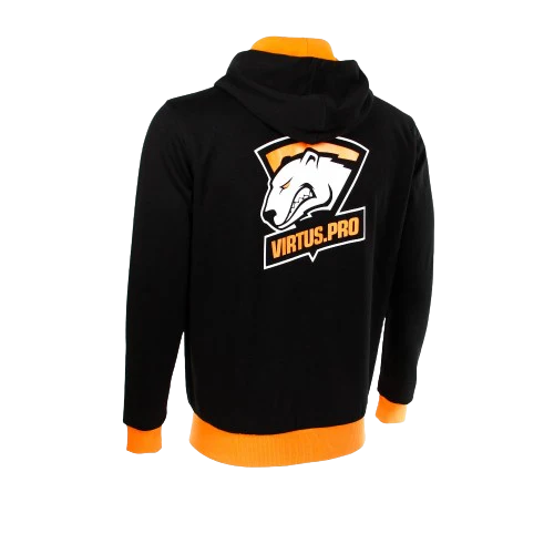 Virtus Pro Player Zipped Hoodie - Black/Orange - Image 4